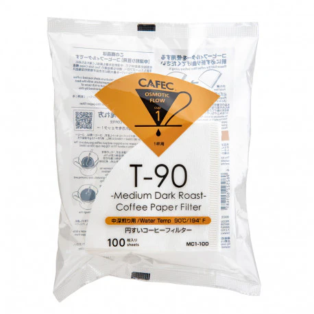 CAFEC Medium-roast Paper Filter Cup1 100pcs/pack