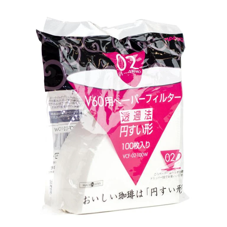 Hario V60 Paper Filter 02 W 100 sheets